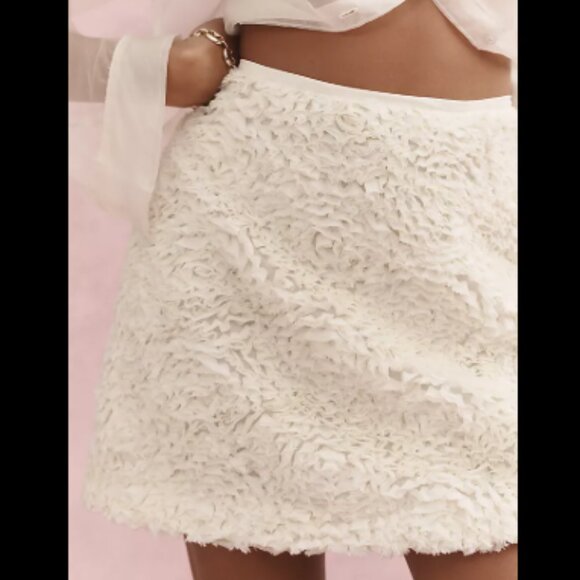 Brand New By Anthropologie Plush Tulle Mini Skirt - Picture 4 of 14